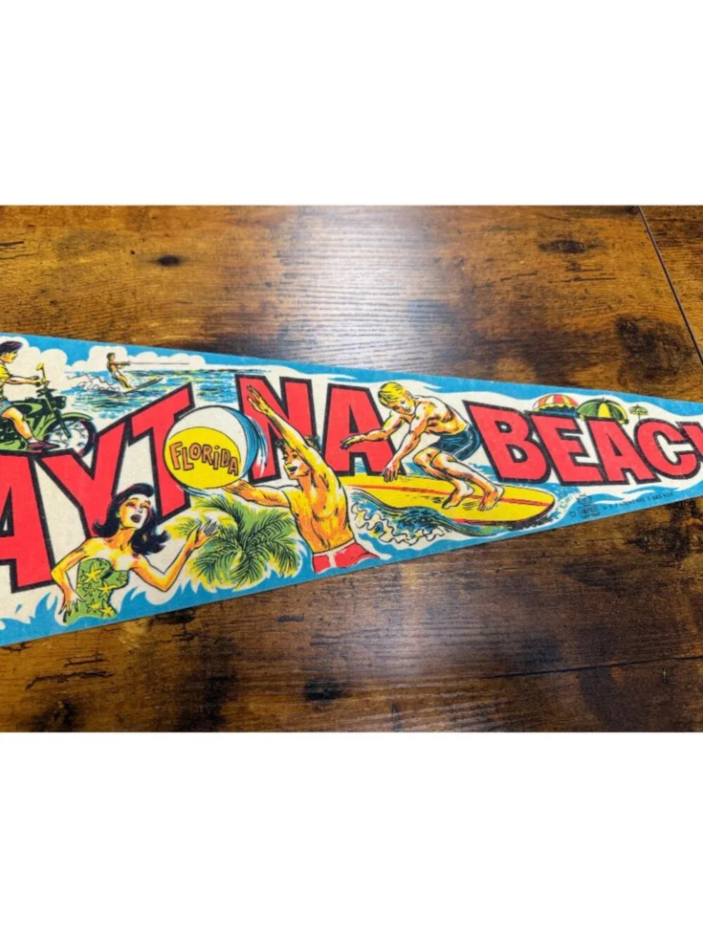 Vintage Daytona Beach, Florida pennant